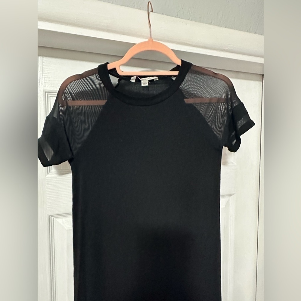 American Eagle Mesh Short Sleeve Mini Dress - Picture 6 of 9